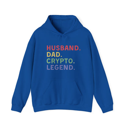 Husband Dad Crypto Legend Ultimate Comfort Unisex Hoodie