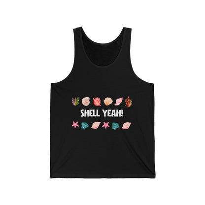 "Shell Yeah" Beach Lovers Ultimate Comfort Styled Unisex Summer Tank Top