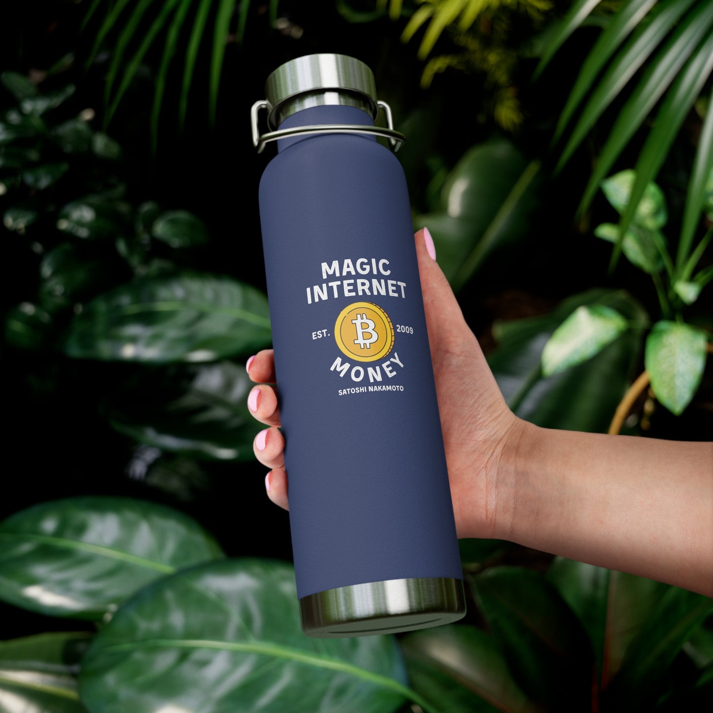 Magic Internet Money Copper Vacuum Insulated Bottle, 22oz