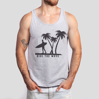 Ride The Wave Surfers Ultimate Comfort Styled Unisex Tank Top