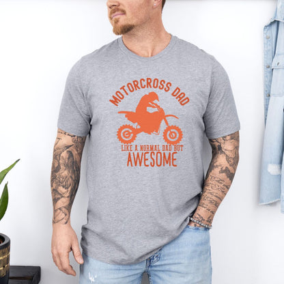 Motor cross Dad Fatherhood Ultimate Comfort Unisex Fathers Day T-shirt