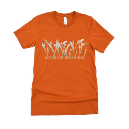 Nurture Love Watch It Grow Floral  Ultimate Comfort Styled T-shirt