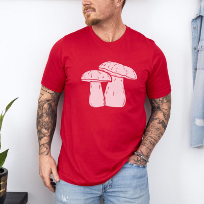 Graphic Mushroom Designed Ultimate Comfort Styled Graphic T-shirt