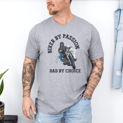 Biker By Passion Dad Ultimate Comfort Unisex Fathers Day T-shirt