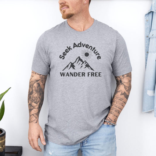 Seek Adventure Wander Free Ultimate Comfort Styled T-shirt