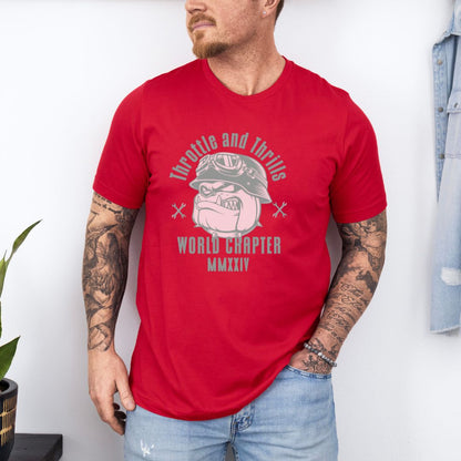 Throttle and Thrills Rider Ultimate Unisex Comfort Styled T-shirt
