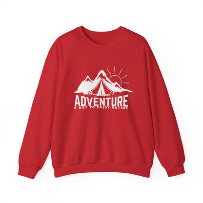 Graphic Designed Minimalist Unisex Adventure Crewneck Sweatshirt