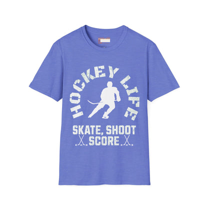 Graphic Hockey Player Unisex Comfort Styled T-shirts