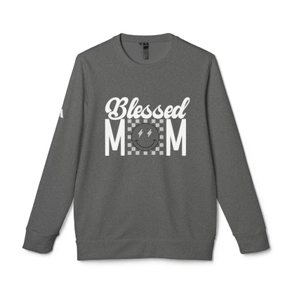 DTG adidas® Unisex Fleece Crewneck Blessed Mom Sweatshirt