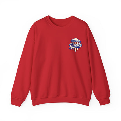 Graphic Blessed American Grandpa  Unisex Crewneck Sweatshirt