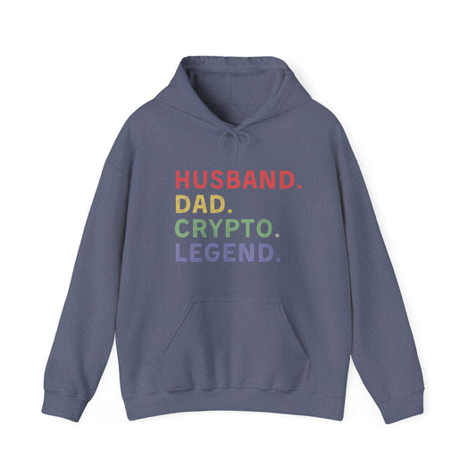 Husband Dad Crypto Legend Ultimate Comfort Unisex Hoodie