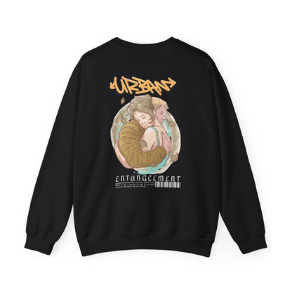 Graphic Designed Minimalist Urban Entanglement Crewneck Sweatshirt