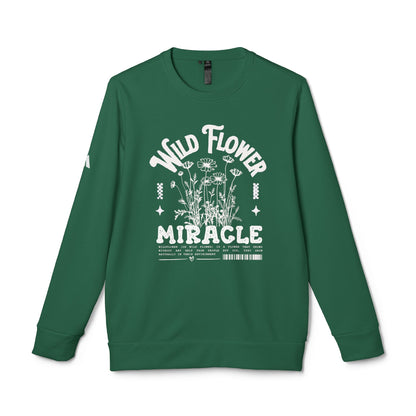 DTG adidas® Unisex Fleece Crewneck Wild Flower Sweatshirt