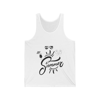 Beach Lovers Ultimate Comfort Styled Funny Unisex Summer Tank Top