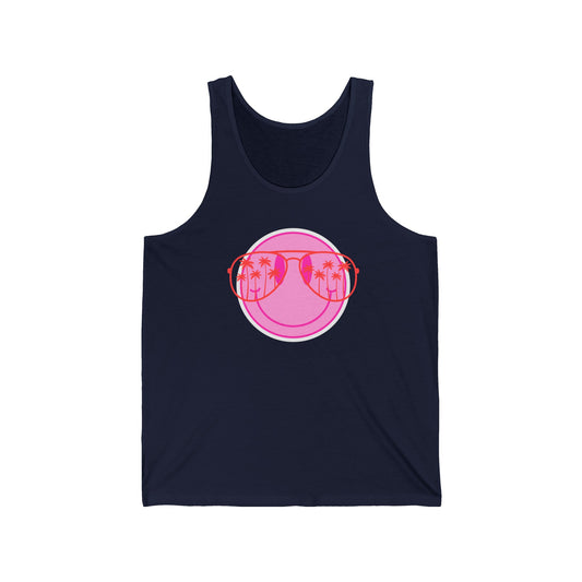 Smiley Graphic Ultimate Comfort Styled Unisex Tank Top