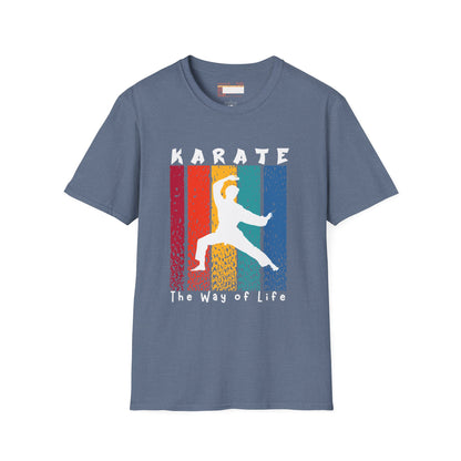 Graphic Karate Taekwondo Fighter Unisex Minimalist Comfort T-shirt