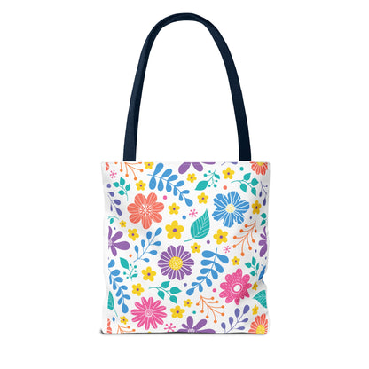 Summer Graphic Wild Flower Tote Bag