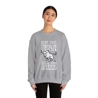Buy The Fear Sell The Greed (Stock Market) Unisex Sweatshirt