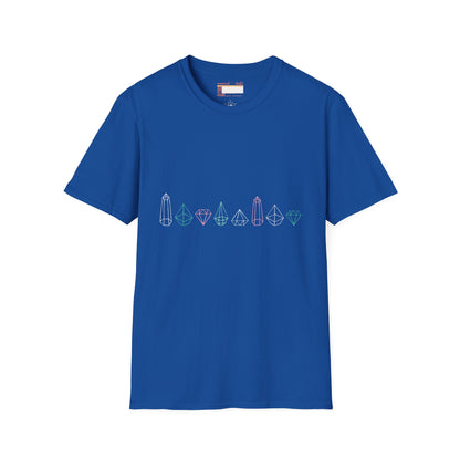 Graphic Designed Comfort Minimalist Precious Stones T-shirt