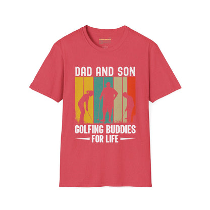 Dad And Son Golfing Buddies Ultimate Comfort Unisex Fathers Day T-shirt