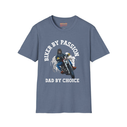 Biker By Passion Dad Ultimate Comfort Unisex Fathers Day T-shirt