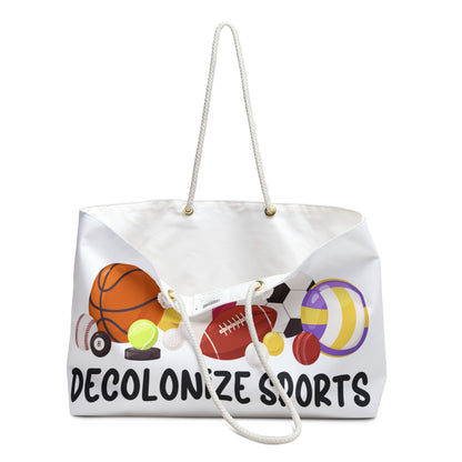 Summer Graphic Decolonize Sports Weekender Bag