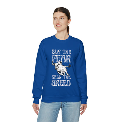 Buy The Fear Sell The Greed (Stock Market) Unisex Sweatshirt