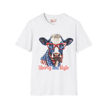 Liberty and Style July 4th Independence Day Ultimate Comfort Unisex T-shirt