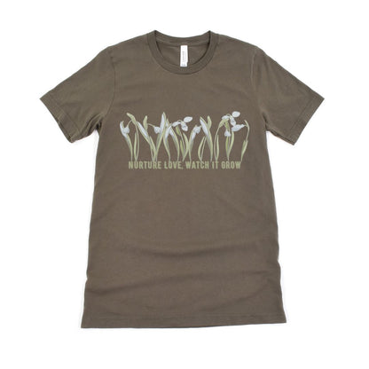 Nurture Love Watch It Grow Floral  Ultimate Comfort Styled T-shirt