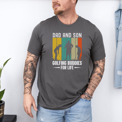 Dad And Son Golfing Buddies Ultimate Comfort Unisex Fathers Day T-shirt