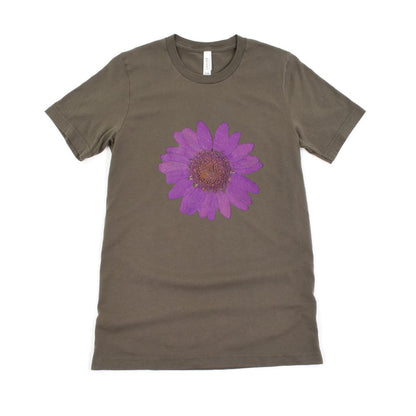 Purple Cherry Bloom Floral  Ultimate Comfort Styled T-shirt