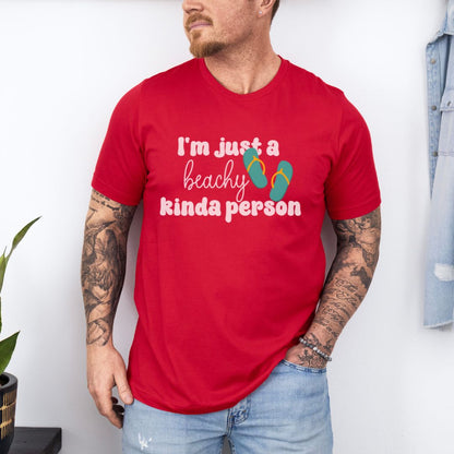 I Am Just A Beachy person Ultimate Comfort Unisex T-shirt