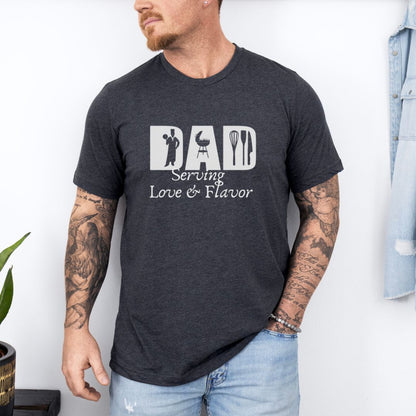 Chef Dad Serving Love & Flavor Ultimate Comfort T-shirt
