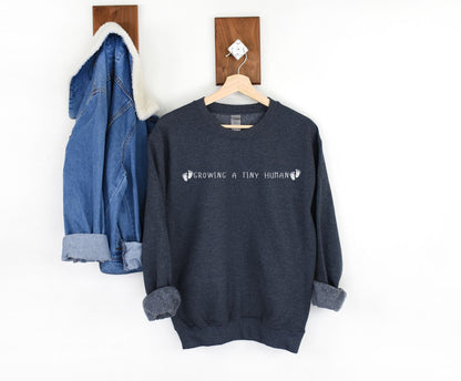 Graphic Funny pregnant Mom Sweat Shirt, New Sweatshirt Gift for Expecting Mom