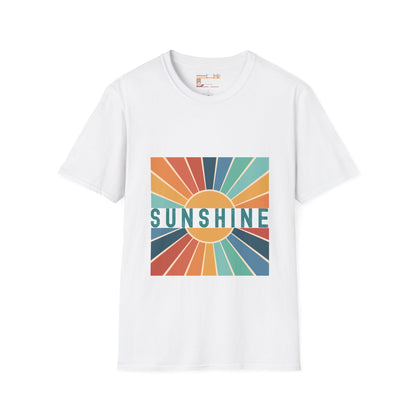 Retro Sunshine Tees, Hiking Summer Designed Comfort T-shirt