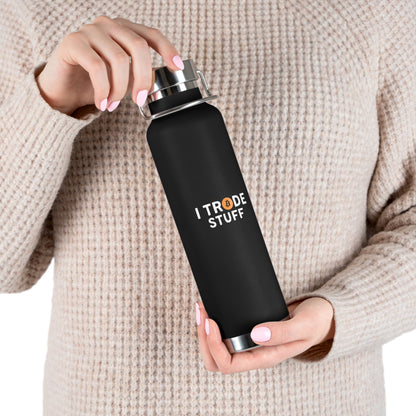 I Trade Stuff Copper Vacuum Insulated Bottle, 22oz