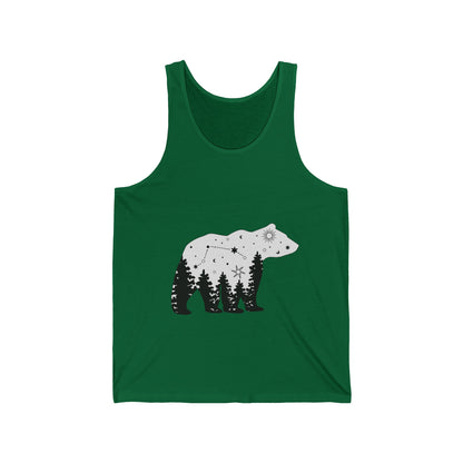 Ultimate Comfort Styled Unisex Forest Bear Summer Tank Top