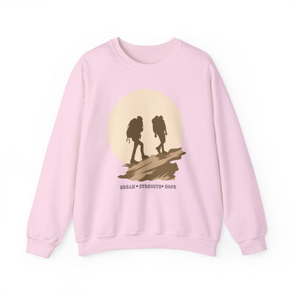 Graphic Designed Minimalist Unisex Motivational Crewneck Sweatshirt