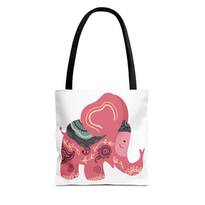 Summer Graphic Elephant Tote Bag