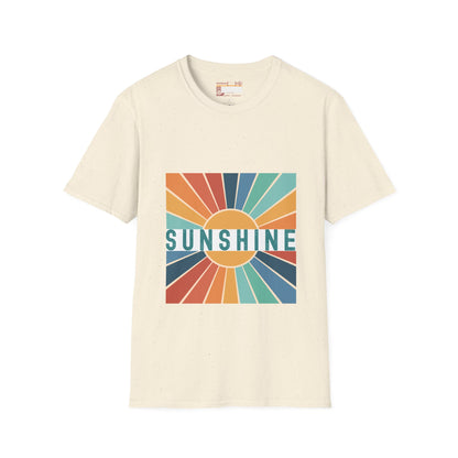 Retro Sunshine Tees, Hiking Summer Designed Comfort T-shirt