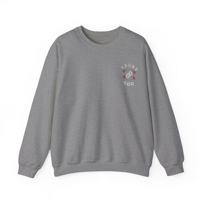 Graphic Trust God Designed Minimalist Unisex Crewneck Sweatshirt