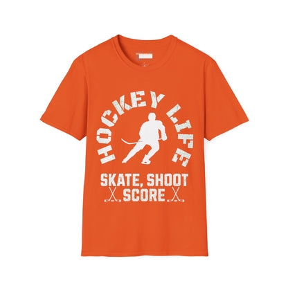 Graphic Hockey Player Unisex Comfort Styled T-shirts