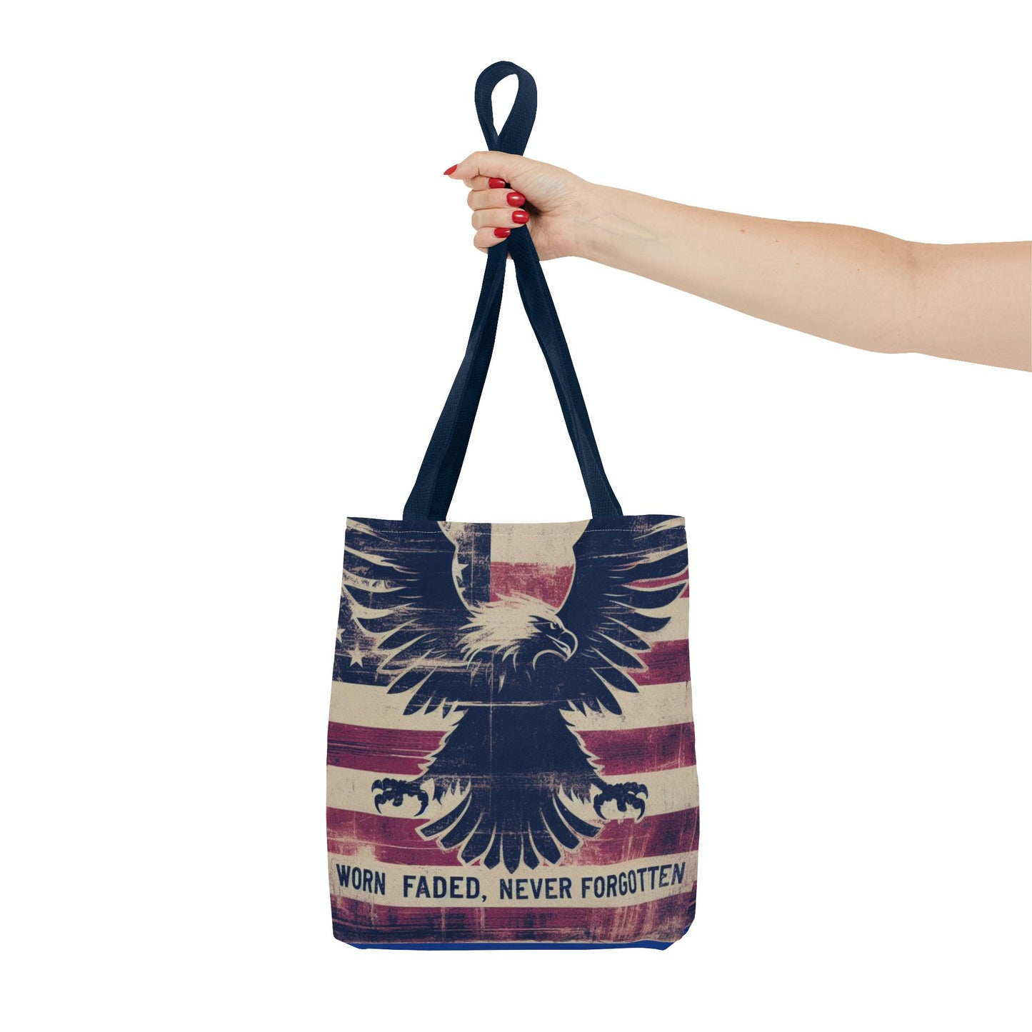Patriotic American Flag Style Tote Bag