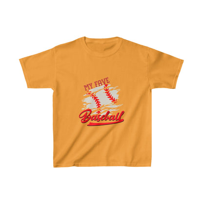 Designed Kids Fave Baseball Graphic Print T-shirts