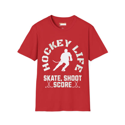 Graphic Hockey Player Unisex Comfort Styled T-shirts