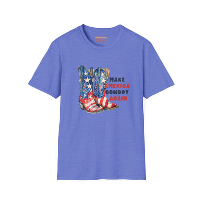 Make America Cowboy Again Ultimate Comfort Unisex Funny T-shirt