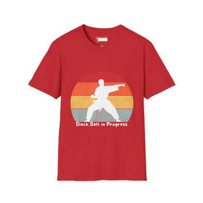 Graphic Karate Taekwondo Fighter Unisex Minimalist Comfort T-shirt