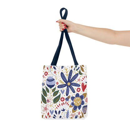 Summer Graphic Wild Flower Tote Bag