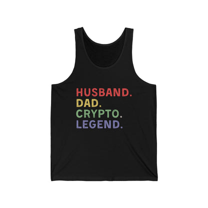 Husband Dad Crypto Legend Ultimate Comfort Unisex Tank top