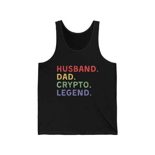 Husband Dad Crypto Legend Ultimate Comfort Unisex Tank top